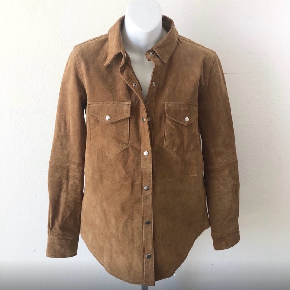 Genuine Leather!! Forever 21 Button Down Collar Jacket